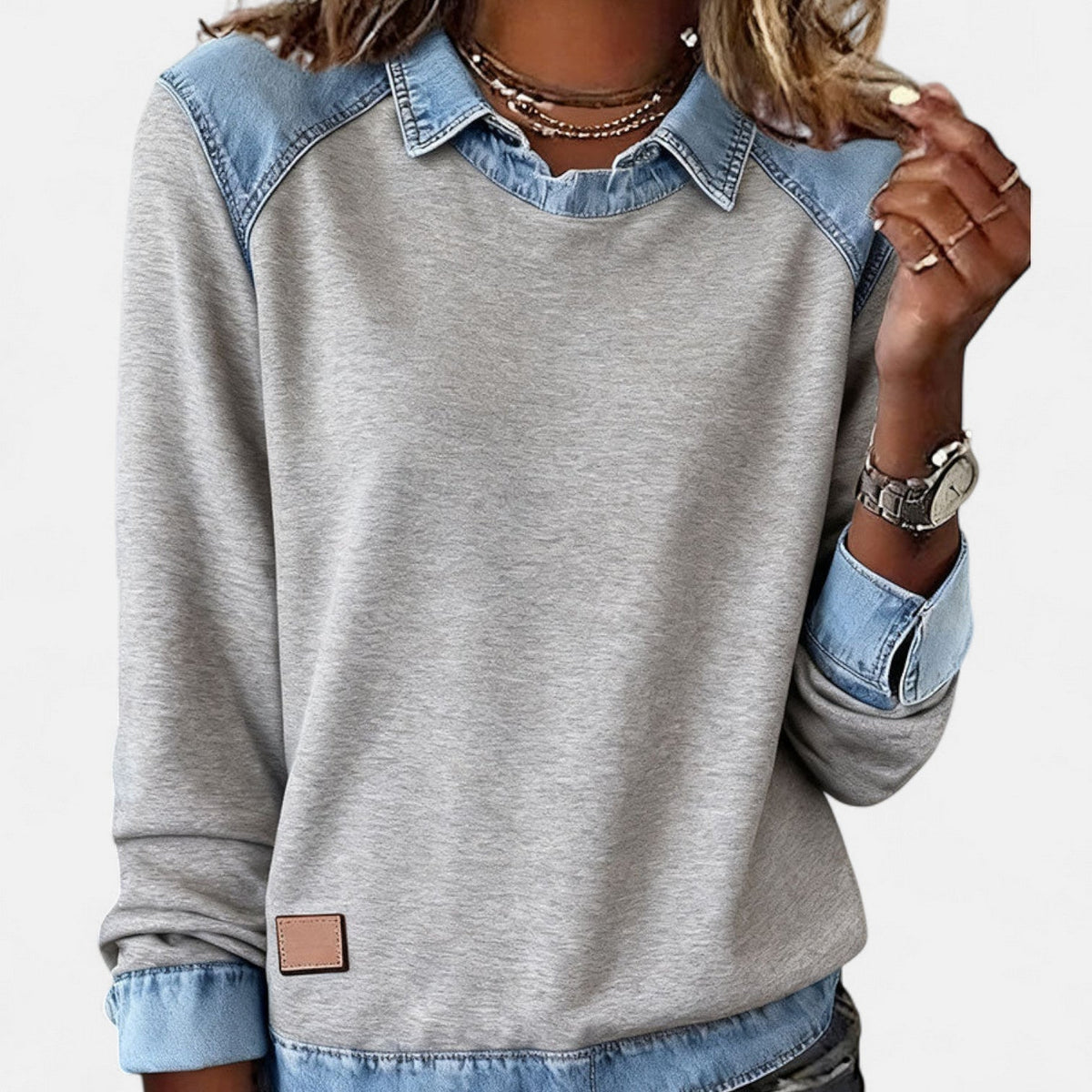 Gloria | Contrast-Panel Jumper