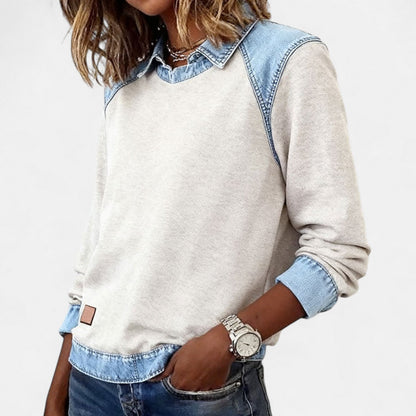 Gloria | Contrast-Panel Jumper