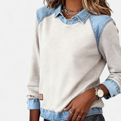 Gloria | Contrast-Panel Jumper