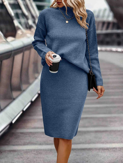Women's Knit Jumper and Skirt Two-Piece Co-ord Set - image 5