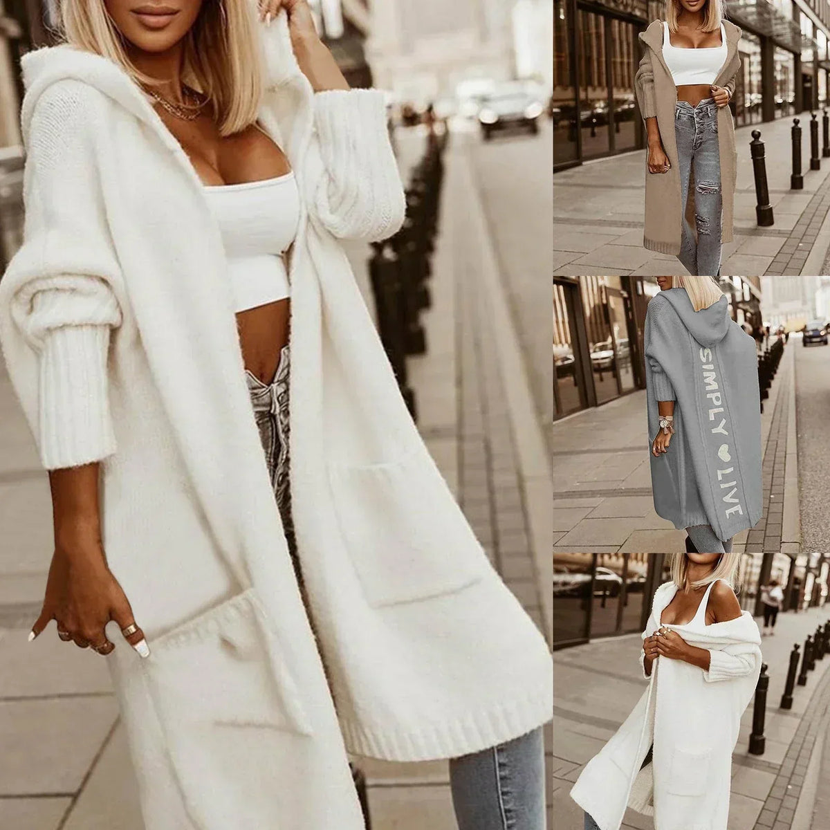 Women's Knee-Length Longline Coat - image 2