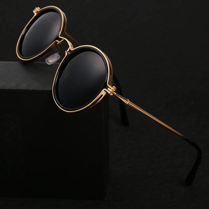Men's Metal Look Frame Sunglasses with Nose Pads - image 4