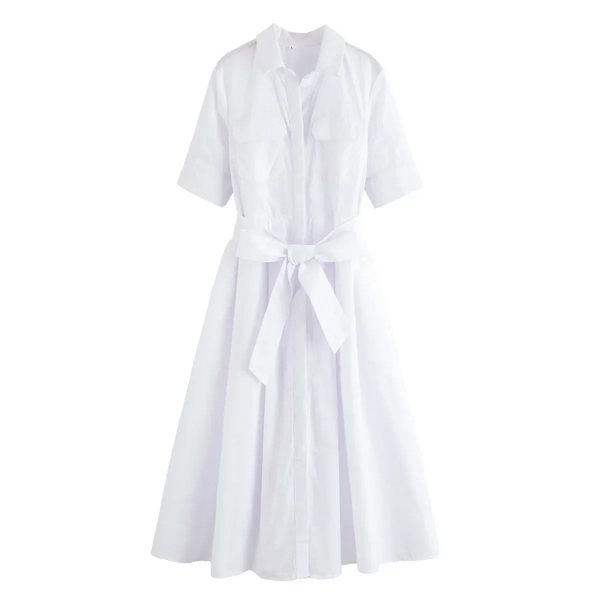 Margot | Short Sleeve Pocket Shirt Dress