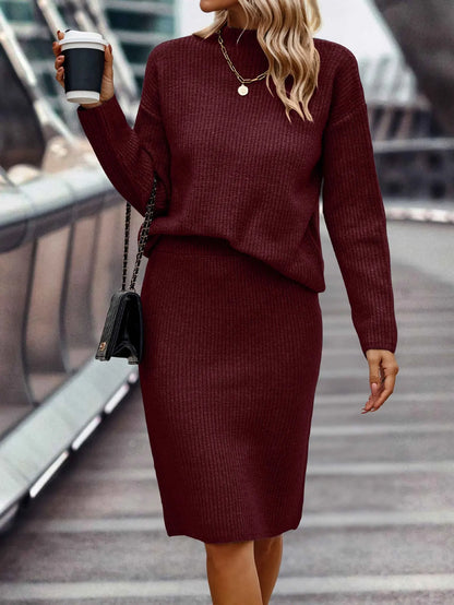 Women's Knit Jumper and Skirt Two-Piece Co-ord Set - image 4