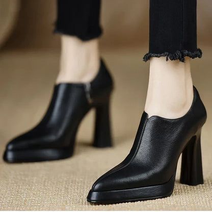 Evelyn | Pointed-Toe Block Heels