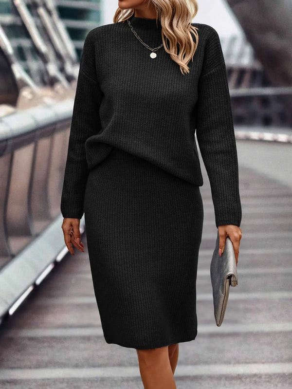 Women's Knit Jumper and Skirt Two-Piece Co-ord Set - image 1