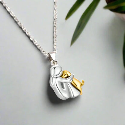 Unisex Hug Pendant Necklace - image 3