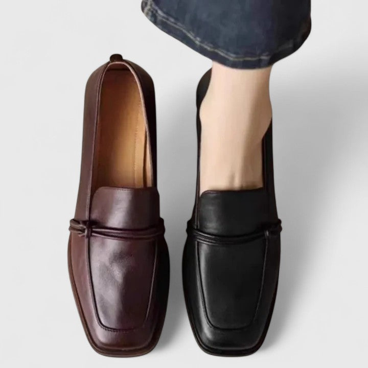 DIXIE - Retro Square-Toe Loafers