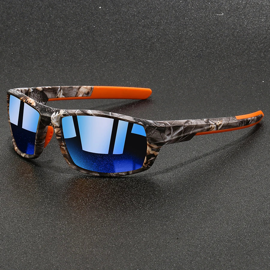 Men's Camo Print Sunglasses with Mirror Lenses - image 2