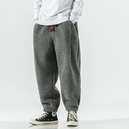 Men's Fleece Look Joggers with Drawstring Waist - image 4