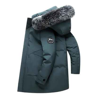 Women's Parka with Removable Faux Fur Trim Hood - image 3