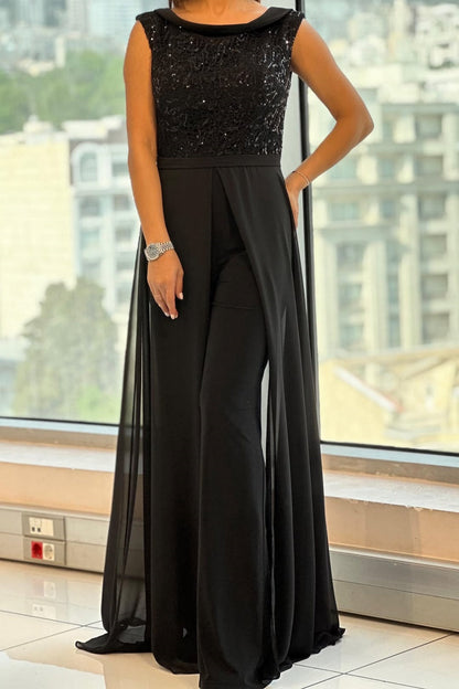 Women's Sleeveless Jumpsuit in Black - image 1