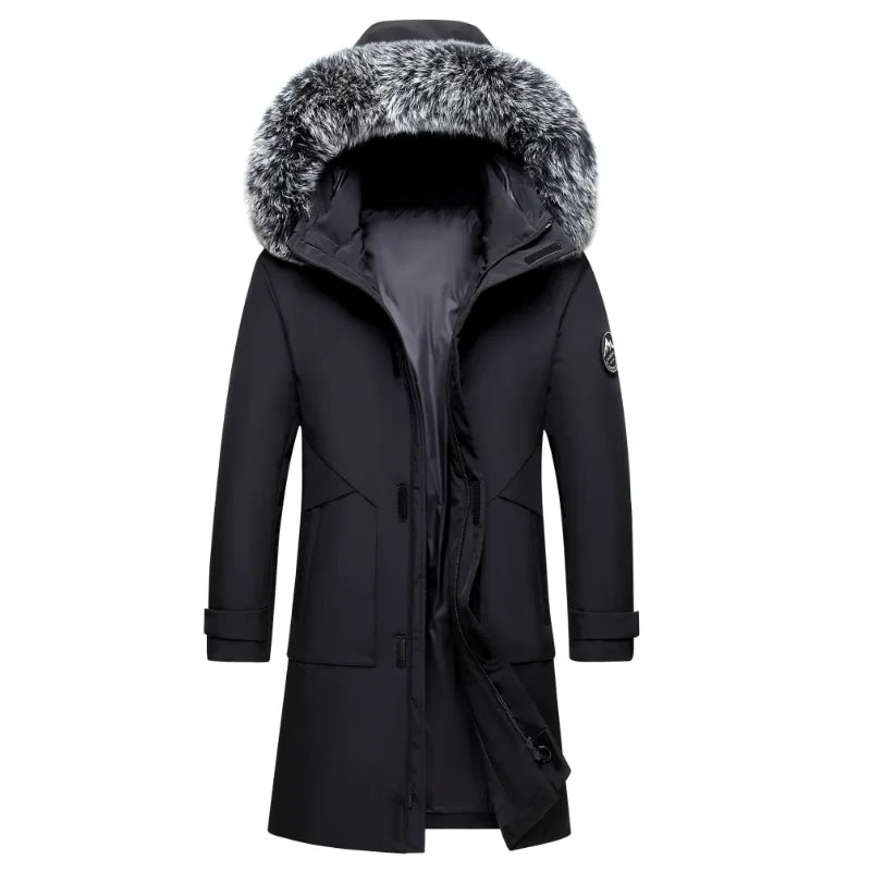Women's Parka with Removable Faux Fur Trim Hood - image 2