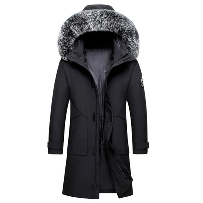Women's Parka with Removable Faux Fur Trim Hood - image 2