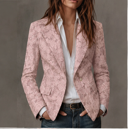 Estelle | Fitted Cashmere Jacquard Blazer