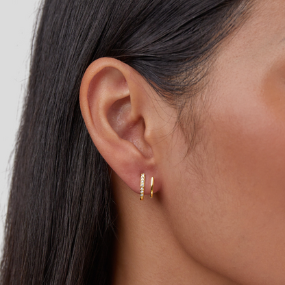 Women's Gold-Tone Crystal Claw Earrings - image 2