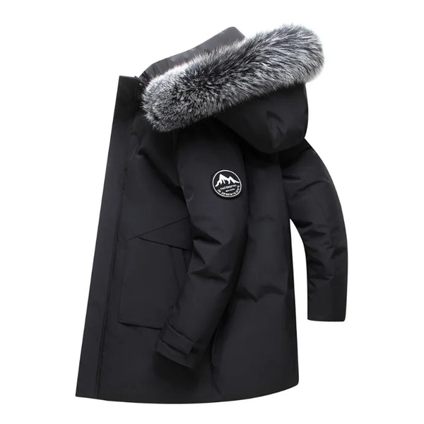 Women's Parka with Removable Faux Fur Trim Hood - image 1