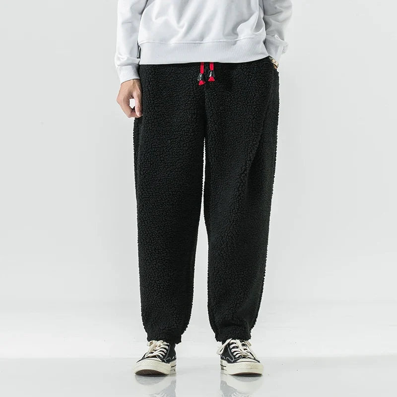 Men's Fleece Look Joggers with Drawstring Waist - image 5