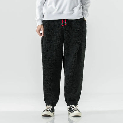 Men's Fleece Look Joggers with Drawstring Waist - image 5