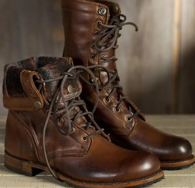 Women's Lace-Up Mid-Calf Boots - image 3