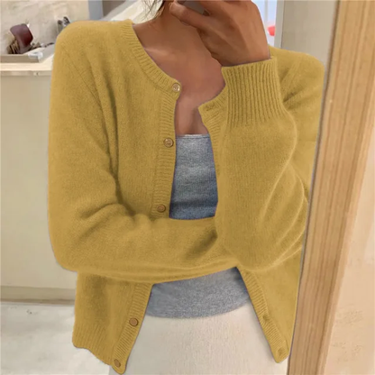 Women's Knit Cardigan with Button Front - image 6