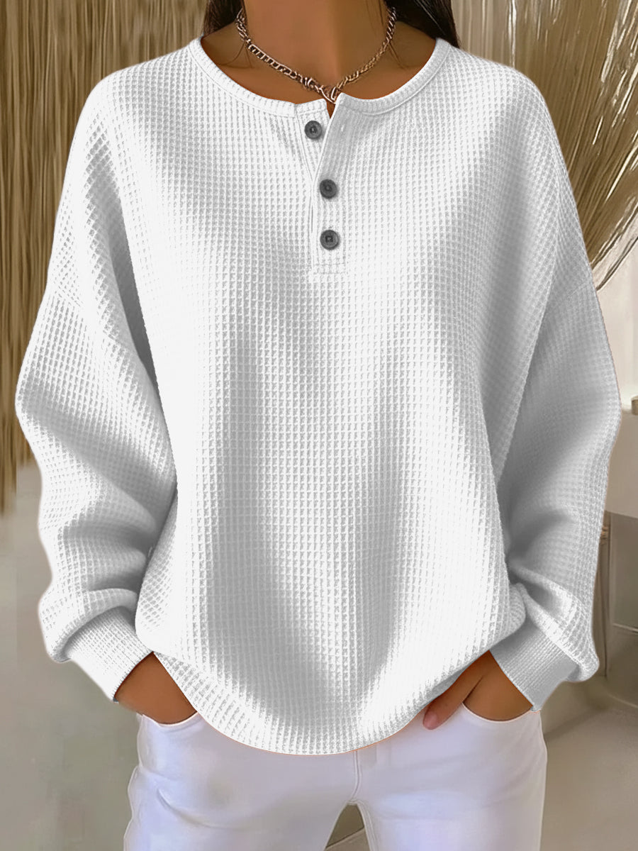KLARA SWEATER | RELAXED WAFFLE TEXTURE