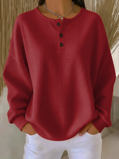 KLARA SWEATER | RELAXED WAFFLE TEXTURE