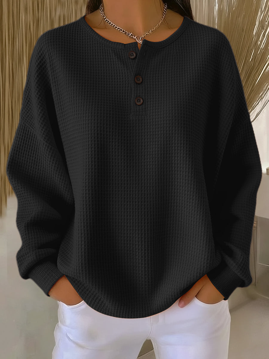 KLARA SWEATER | RELAXED WAFFLE TEXTURE