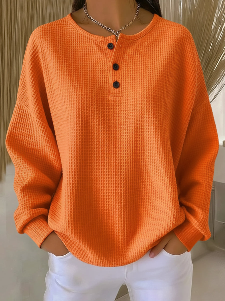 KLARA SWEATER | RELAXED WAFFLE TEXTURE