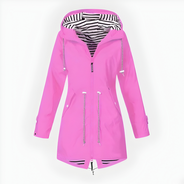 Women's Longline Hooded Jacket with Adjustable Hood - image 1