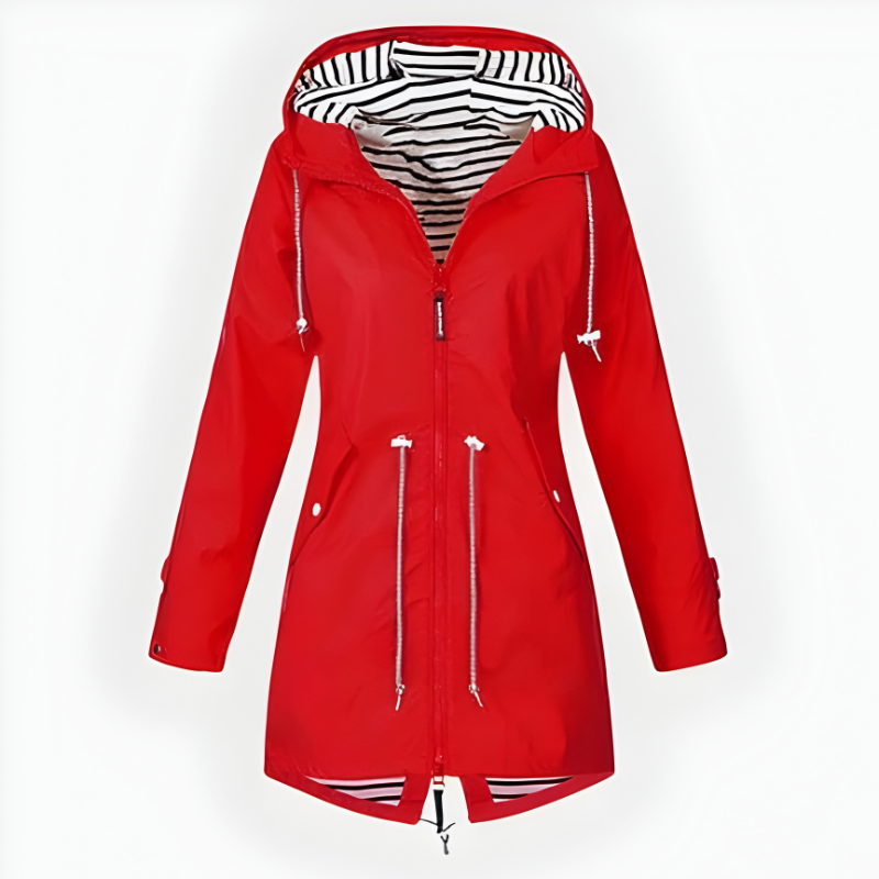Women's Longline Hooded Jacket with Adjustable Hood - image 3