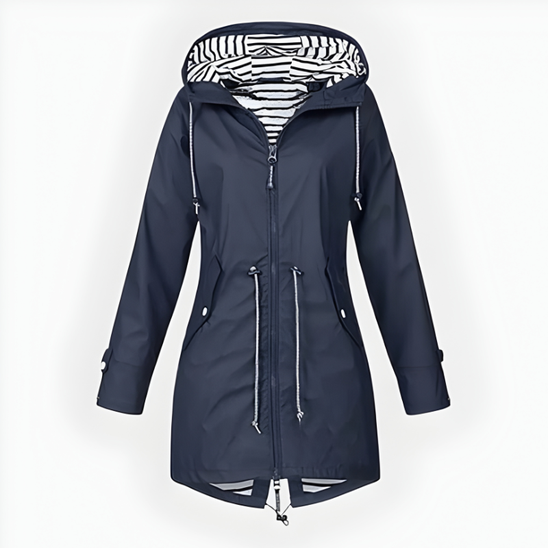 Women's Longline Hooded Jacket with Adjustable Hood - image 5