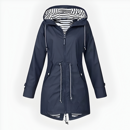 Women's Longline Hooded Jacket with Adjustable Hood - image 5