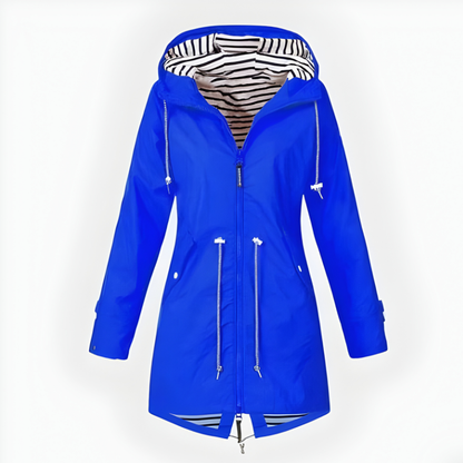 Women's Longline Hooded Jacket with Adjustable Hood - image 6
