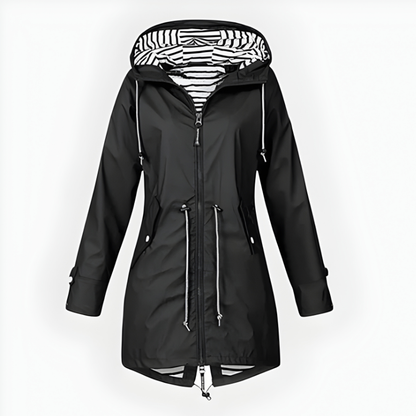 Women's Longline Hooded Jacket with Adjustable Hood - image 7