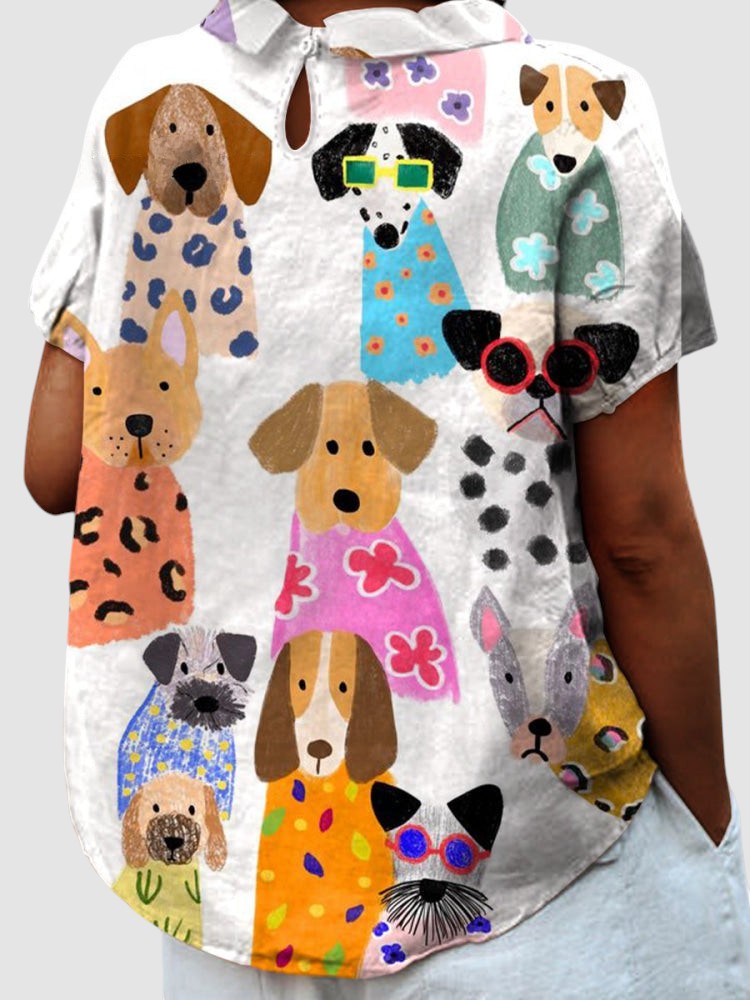 MOLLY | DOG PRINTED T-SHIRT