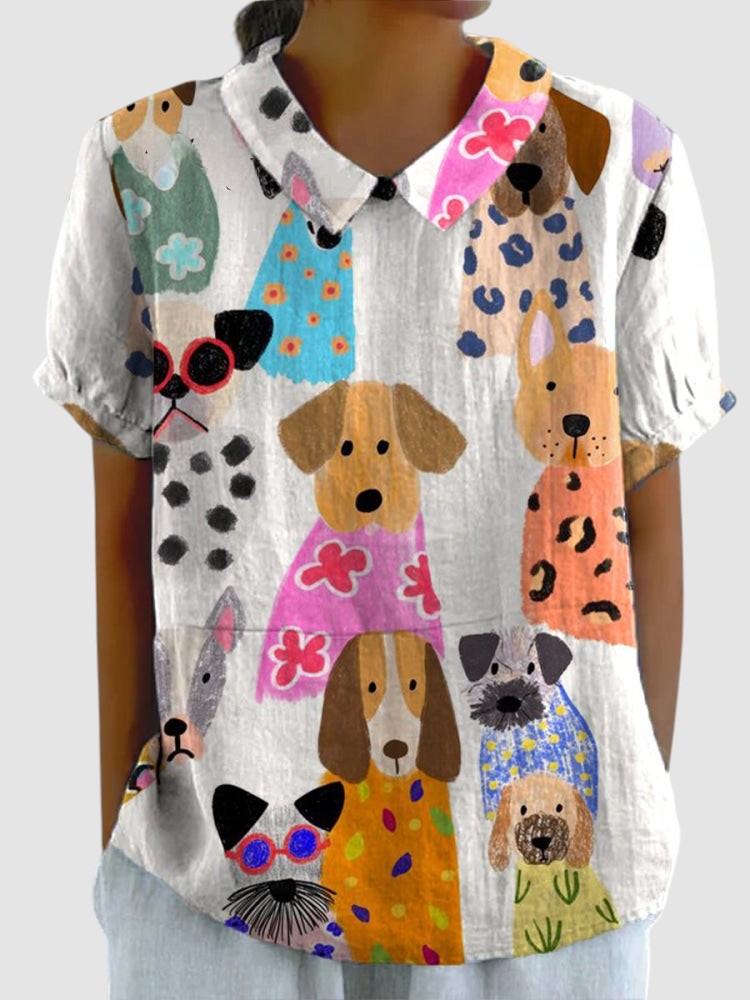 MOLLY | DOG PRINTED T-SHIRT