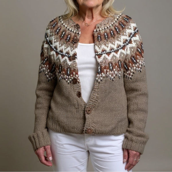Women's Vintage-Inspired Knit Cardigan - image 1