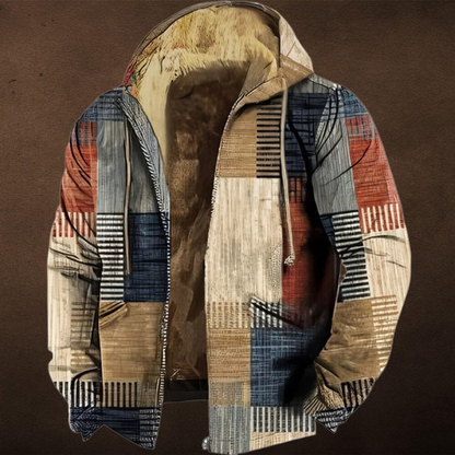 Men's Hooded Patchwork Jacket - image 4