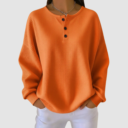 KLARA SWEATER | RELAXED WAFFLE TEXTURE