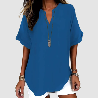 Isla | Lightweight Top with V-Neck