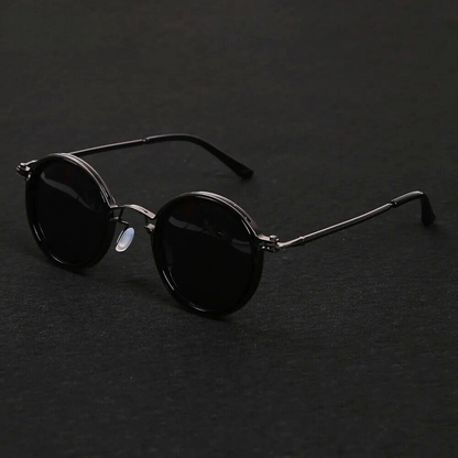 Men's Metal Look Frame Sunglasses with Nose Pads - image 3