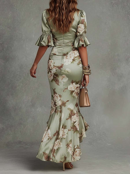 Magnolia | Floral V-Neck Maxi Dress