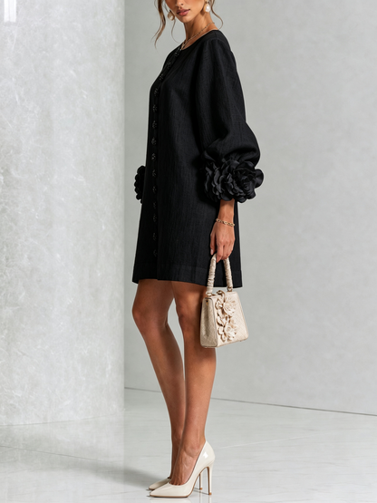 Henrietta™ Floral Button-Down Mini Dress