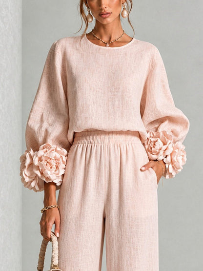 Women's Floral Cuff Two-Piece Set - image 5