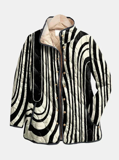 DELACROIX | Quilted Zebra Graphic Jacket Sylvie