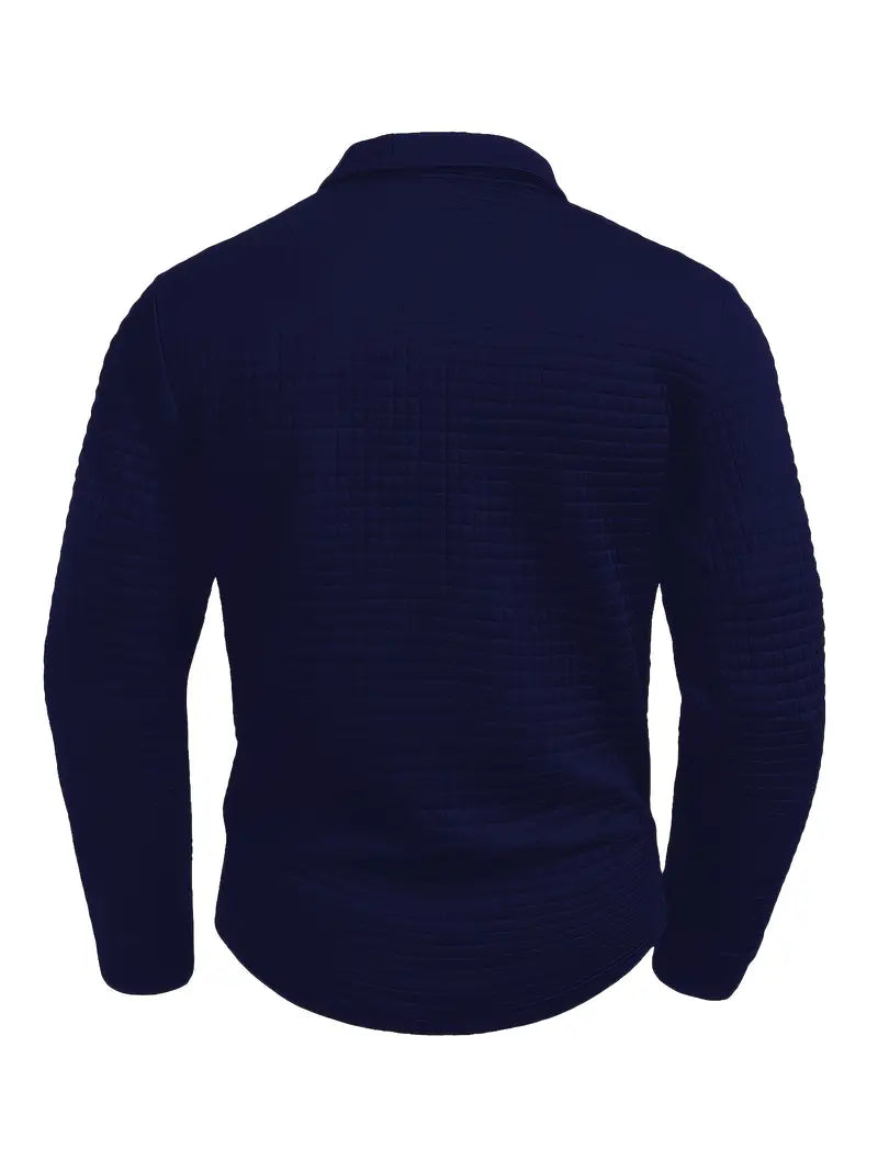 Men's Quilted Casual Jumper - image 2