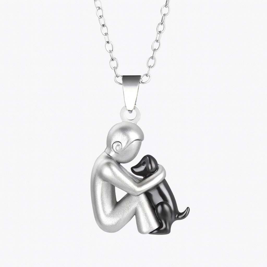 Unisex Hug Pendant Necklace - image 6