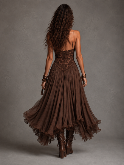 Olivia | Lace Corset Maxi