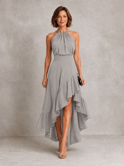 Chloe | Halter Ruffle Hem